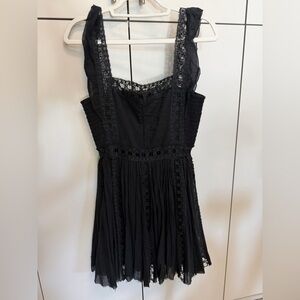 Free people Verona Black Lace Dress large